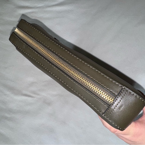 COACH Metropolitan Slim Briefcase Olive Green Glovetanned Leather Unisex EUC - Picture 9 of 16